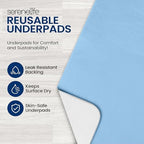 Folded SereneLife 4-pack underpads showing storage design