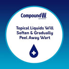 Close up of Compound W precision brush applicator for targeted salicylic acid delivery.