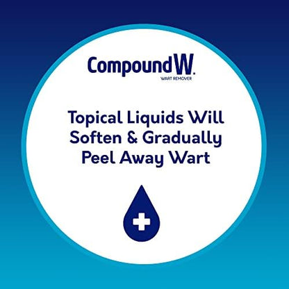 Close up of Compound W precision brush applicator for targeted salicylic acid delivery.
