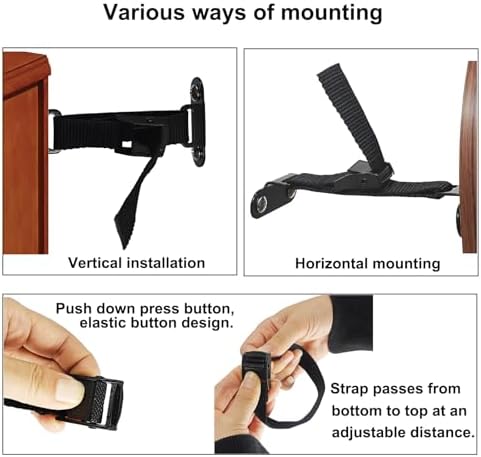 Two sets of premium anti tip safety straps with complete installation hardware