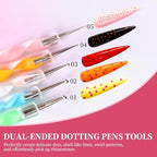 Detailed view of Vivinin 15-piece nail brush collection