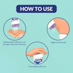 Dermicool Soothing Lavender powder showing the easy-dispense cap for daily use.