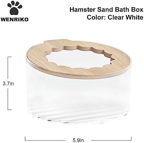 Wenriko small animal bathroom container with top entrance hole