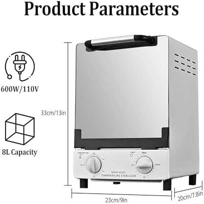 Lifancy 12 liter sterilizer interior with stainless steel trays
