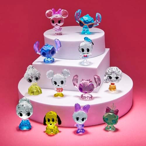 Disney Crystal Surprise blind bag packaging and translucent purple character figure details