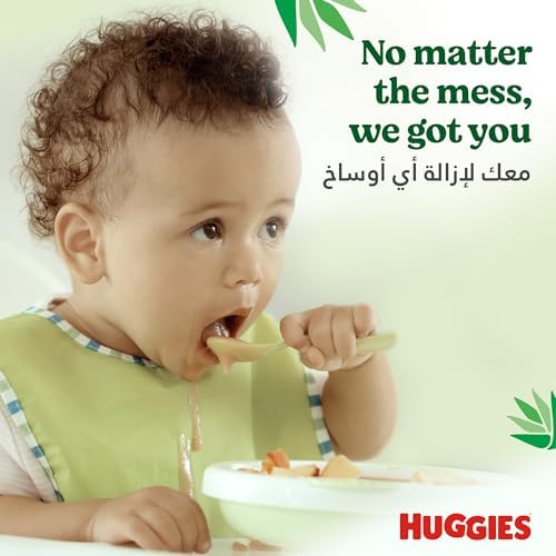 Huggies 56 count wet wipes for toddler face and hand cleanup