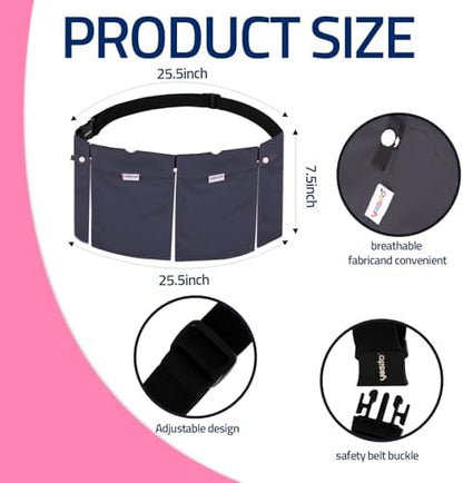 Yesito blue mesh shower bag for post mastectomy surgical drain protection while washing