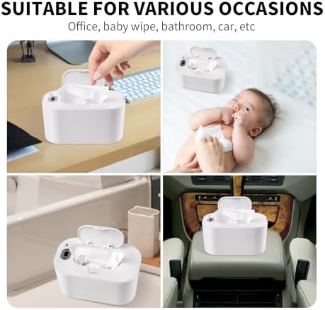 Side view of Hebafri baby wet wipes dispenser for nursery