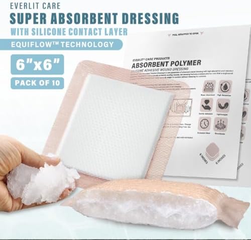 EVERLIT soft silicone contact layer bandage pad preventing skin maceration close up