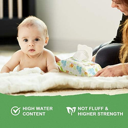 HAPPY BUM Baby Wipe Wet Wipes, Baby Wipes Unscented, 8 Packs, 640 Count - Image 4