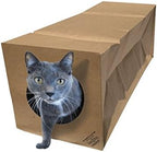 Dezi Roo hide and sneak paper cat tunnel front view interactive toy