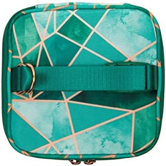 Close up of Sarah Wells Cold Gold bag shoulder strap and handle