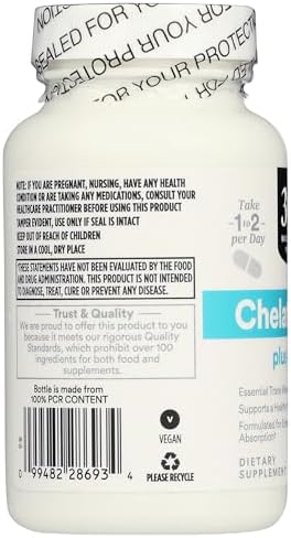 Authentic 365 By Whole Foods Market Chelated Zinc Plus Copper imported supplement bottle cap