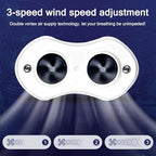 Medical grade silicone plugs on electric snoring aid for comfortable sleep.