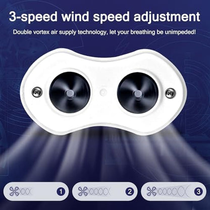 Medical grade silicone plugs on electric snoring aid for comfortable sleep.