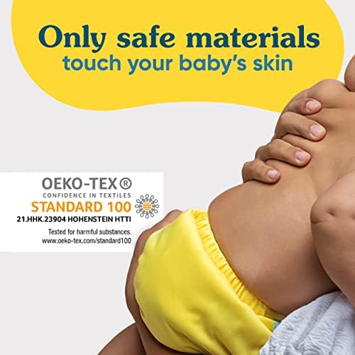 Washable cloth diaper inserts for babies in packaging
