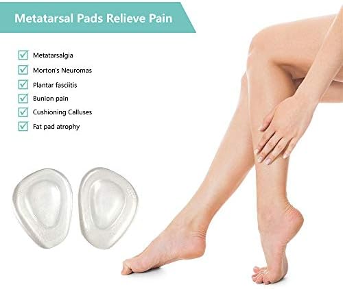 Self adhesive metatarsal pads for high heel pain relief