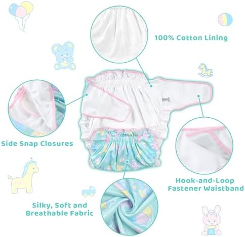 Littleforbig Baby Parade pattern diaper wrap with ribbon