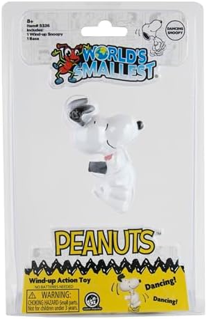 Authentic USA imported packaging of the World's Smallest Dancing Snoopy retro novelty product