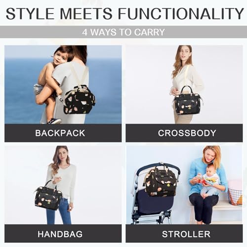 Mozzilog small diaper bag side profile showing insulated pockets