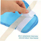 Adjustable hand control mitts for ICU patients to prevent self-injury.
