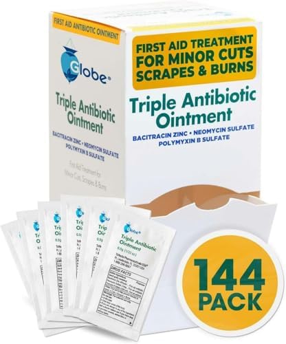 USA imported Globe triple antibiotic packaging showing product active ingredients
