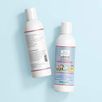 Lice Lifters shampoo bottle showing peppermint oil benefits