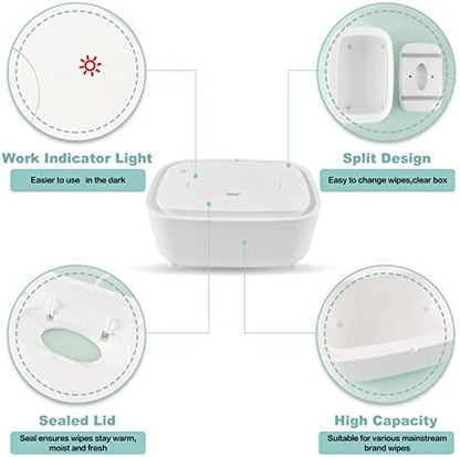 Side profile of Yatytepo wipe warmer showing compact design