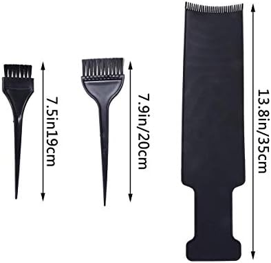 DIY hair dyeing kit with highlighting board and brush