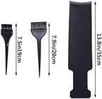 DIY hair dyeing kit with highlighting board and brush