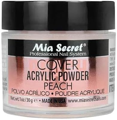 Mia Secret Acrylic Powder Cover Peach professional nail system front view