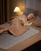 Two pack Brosive grey bed pads stacked