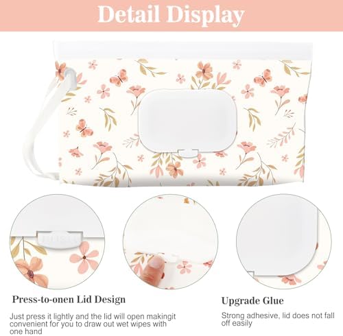 Febsnow wipes container attached to a diaper bag handle
