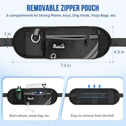 SlowTon dog leash shock absorbing bungee detail
