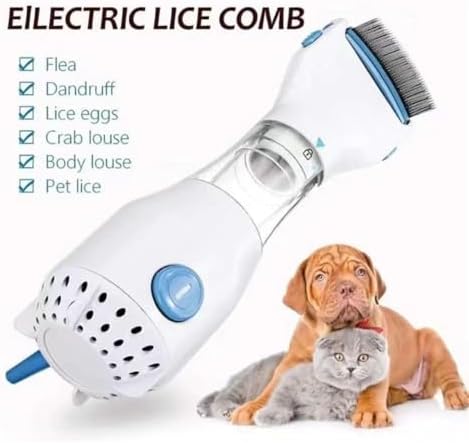 Adjustable stainless steel teeth of electric lice vacuum for kids