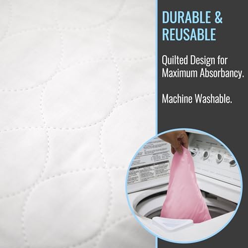 DMI 34x36 inch reusable bed pad absorbent texture
