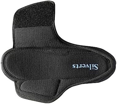 Silverts easy close sandals showing adjustable hook and loop straps for diabetics
