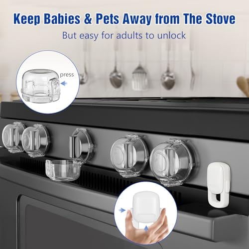 Heat resistant childproof oven locks clear design