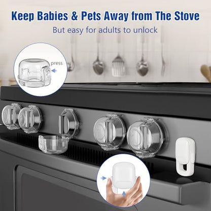 Heat resistant childproof oven locks clear design