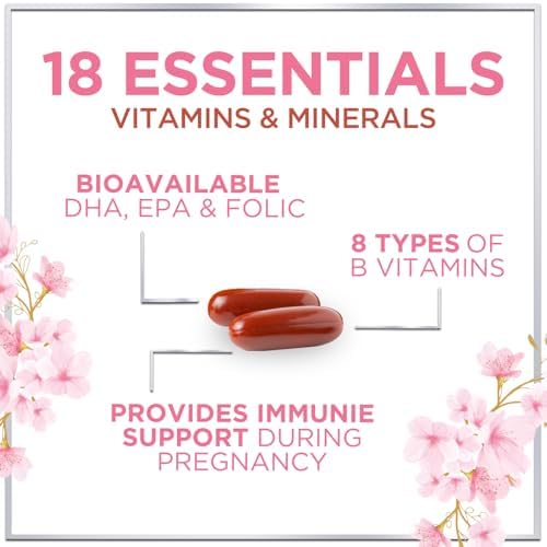 Hello Lovely prenatal vitamins supplement facts label