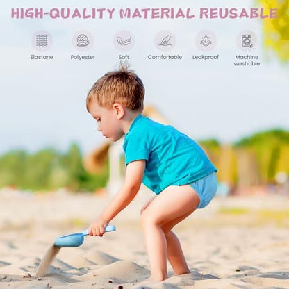 Heccei baby swim diaper side snap buttons detail
