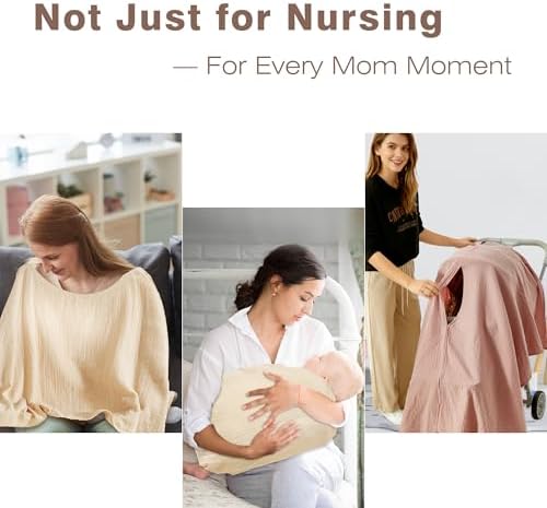 Konssy muslin nursing cover inside elegant gift box