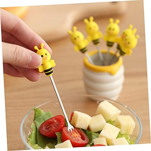 Party appetizers served with Bestoyard bee design fruit forks