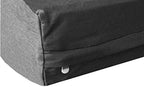 Dogbed4less durable cotton canvas pet bed duvet cover featuring the premium hidden zipper and eyelid enclosure details.
