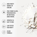 Vegan and non GMO brain health supplement powder by WHYZ side panel.