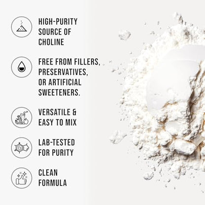 Vegan and non GMO brain health supplement powder by WHYZ side panel.