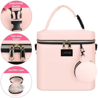 Mancro bottle cooler bag with adjustable shoulder strap