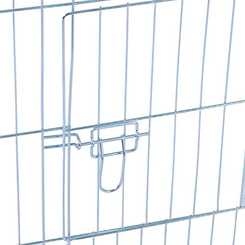 87" x 41" NO Rust Stainless Galvanized Steel Foldable Outdoor Chicken Coop Run Metal Pet Hutch Enclosure Small Animal Playpen Waterproof Cover for Rabbits Chickens - Image 7