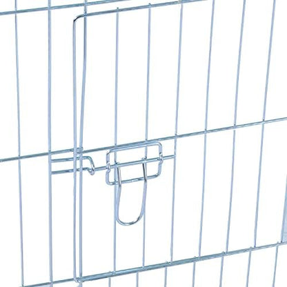 87" x 41" NO Rust Stainless Galvanized Steel Foldable Outdoor Chicken Coop Run Metal Pet Hutch Enclosure Small Animal Playpen Waterproof Cover for Rabbits Chickens - Image 7