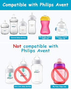 BPA free replacement sippy spouts laid out showing the wide base design